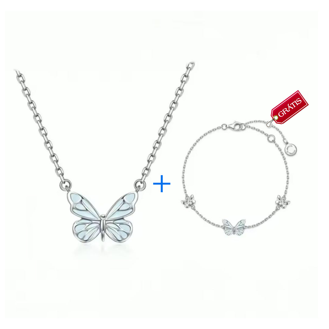 Toodora Butterfly Set – Ketting + Gratis Armband
